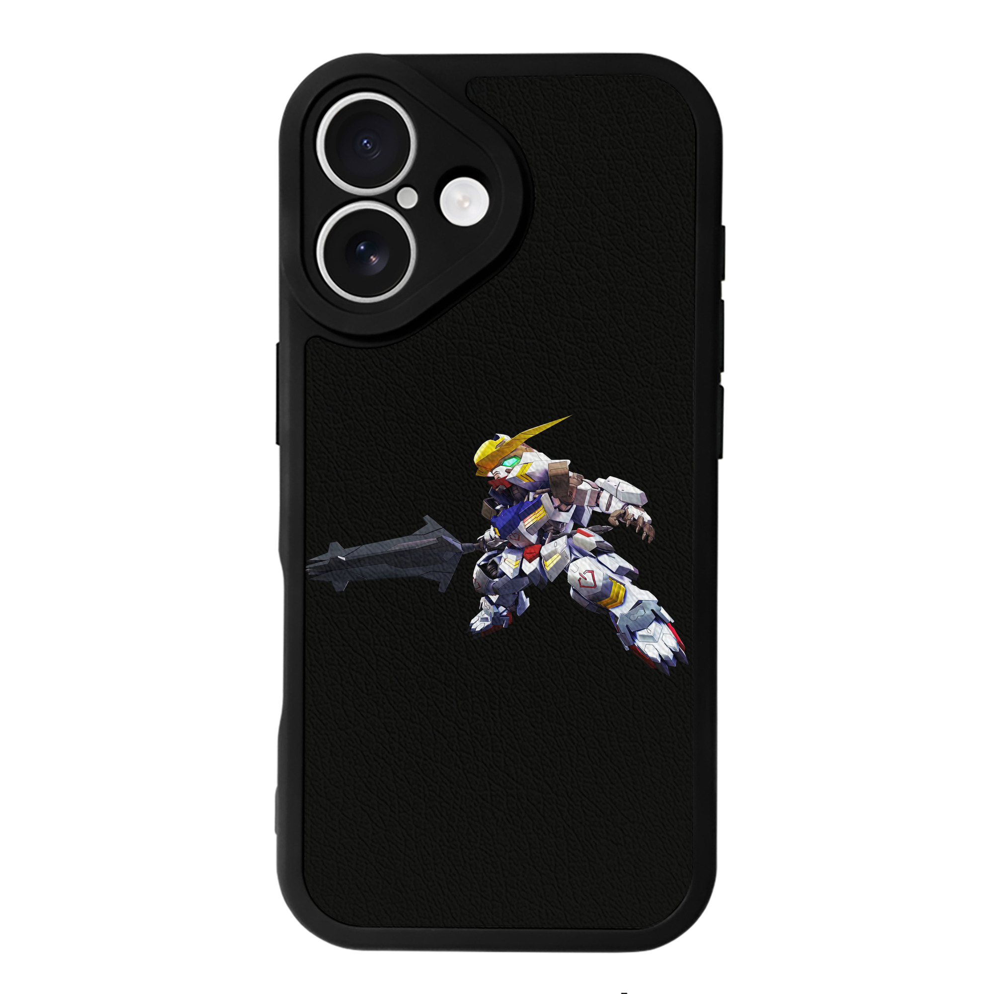 （画像用） 機動戦士ガンダム Mobile Suit Gundam 【iPhone 16シリーズ対応】シリコンスマホケース（レザー調） 材質：シリコン